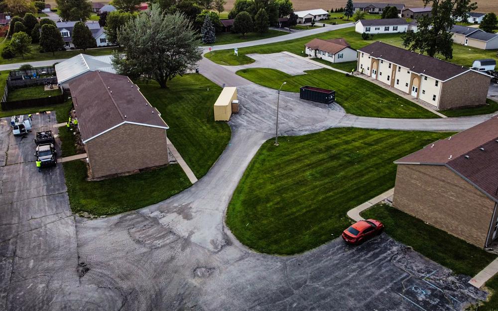 Branham Crossing Apartments aerial